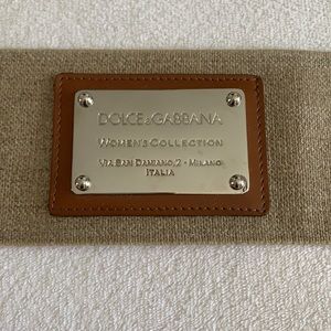 Dolce & Gabbana stretch belt with logo plaque